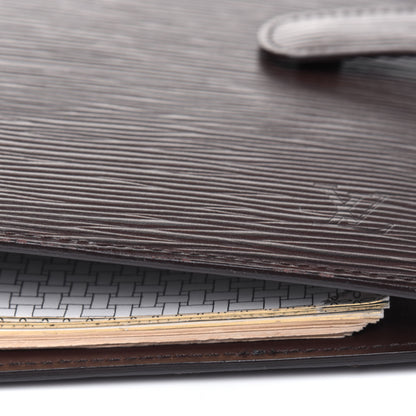 Louis Vuitton Epi Medium Ring Agenda Cover Moka 12 of 14