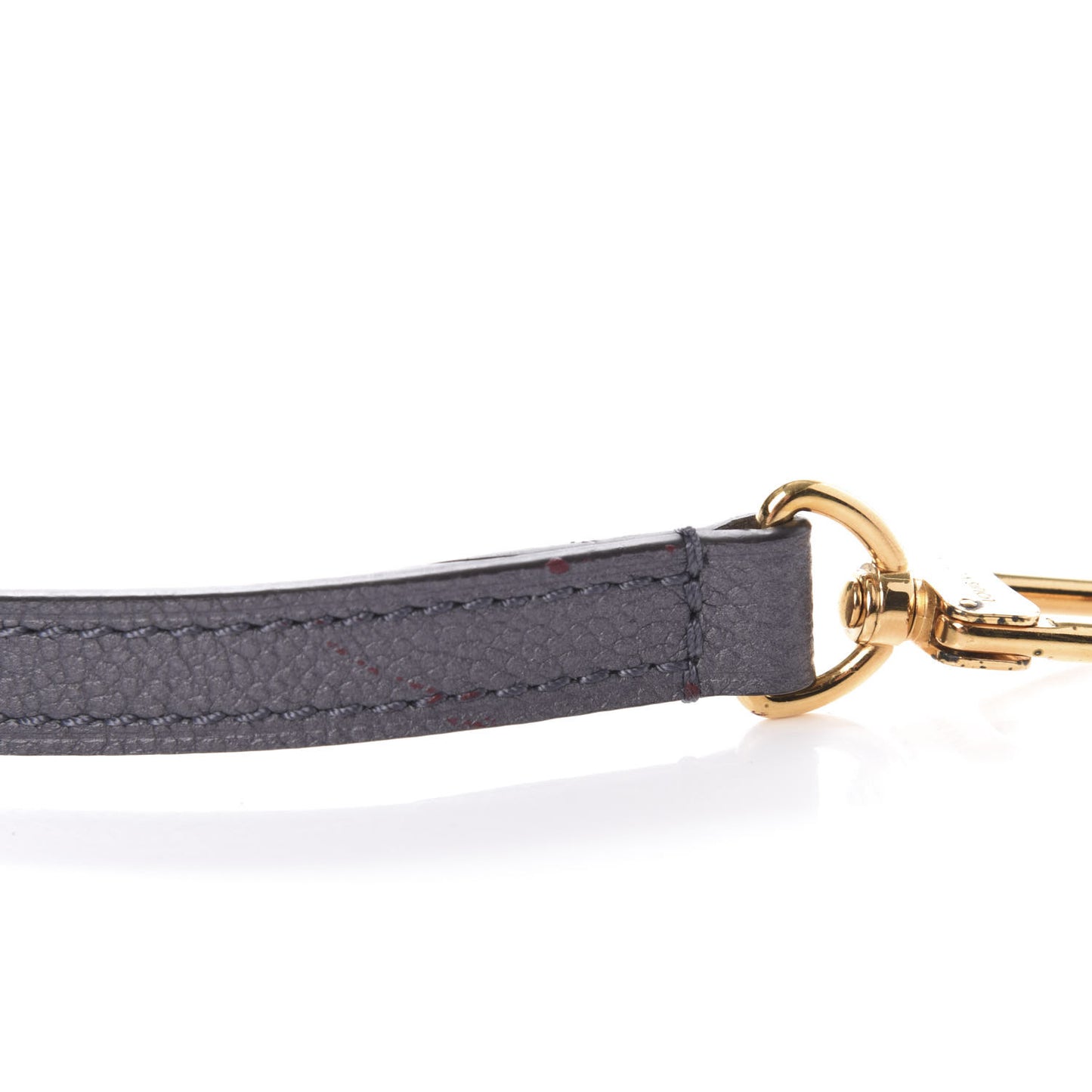Calfskin Adjustable Speedy Shoulder Strap Gris Silver