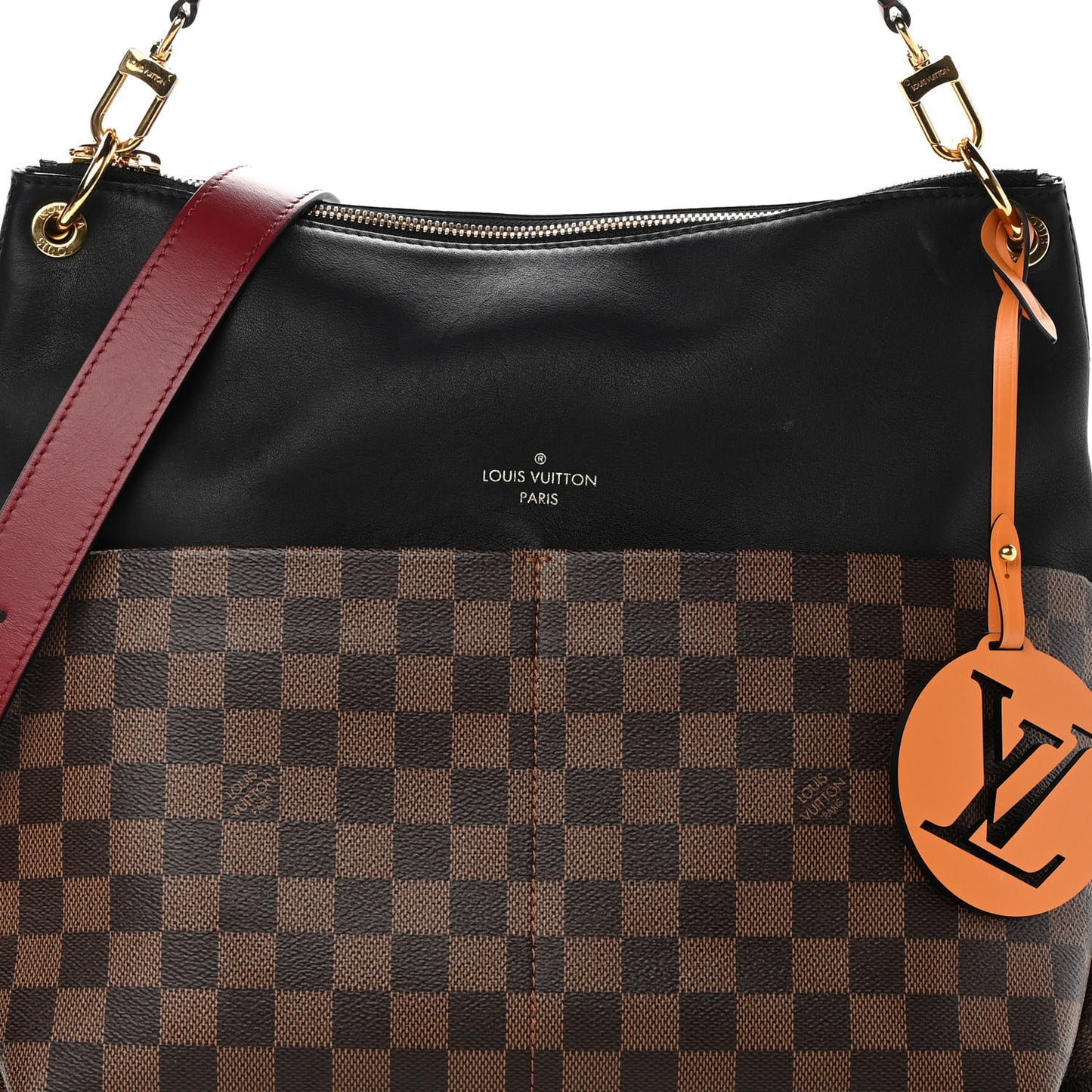 Damier Ebene Calfskin Maida Black