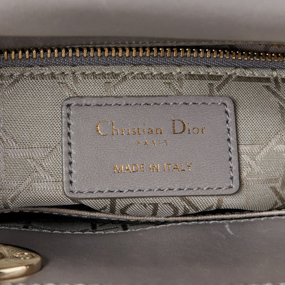 Christian Dior Lambskin Cannage Small Lucky Badges My Lady Dior Grey 6 of 11