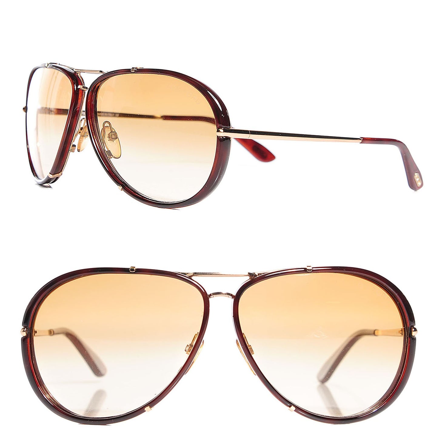 Cyrille Aviator Sunglasses TF109 Rose Gold