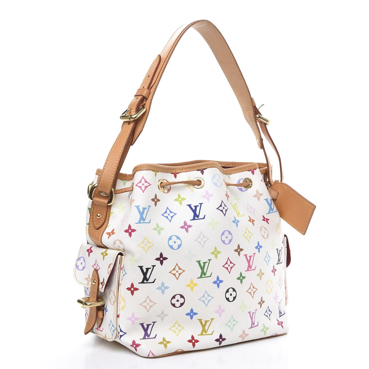 Monogram Multicolor Petit Noe White