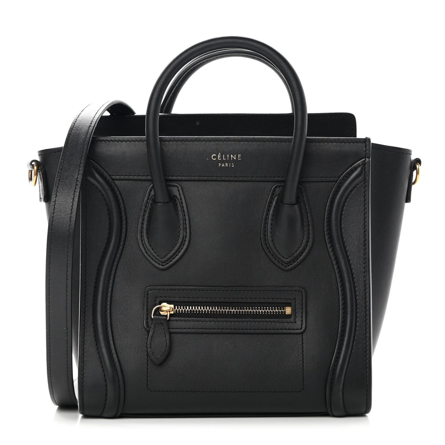 Smooth Calfskin Nano Luggage Black