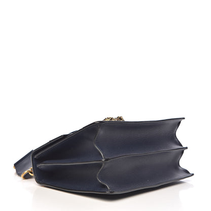 Gucci Moon Calfskin Bamboo Web Medium Dionysus Top Handle Bag Blue Emerald Hibiscus Red 4 of 13
