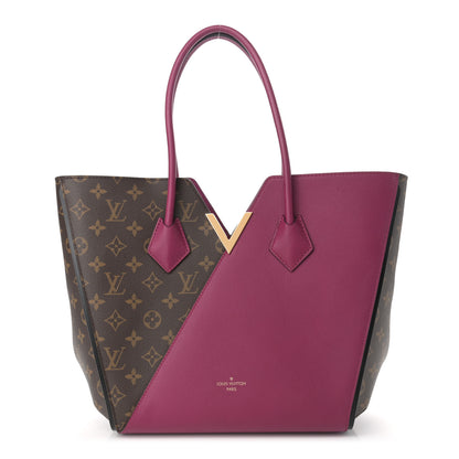 Louis Vuitton Calfskin Monogram Kimono Tote Grape 1 of 12
