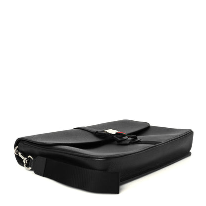 Gucci Calfskin Web Medium Business Case Black 4 of 12
