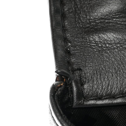 Chanel Calfskin Quilted Wild Stitch Large Top Handle Flap Black 12 of 16