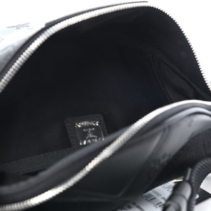 MCM Calfskin Ottomar Monogram Fursten Belt Bag Black 4 of 5