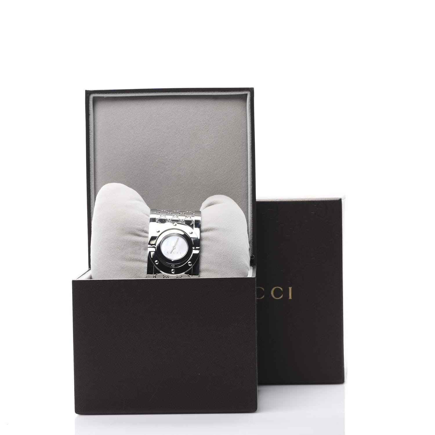 Gucci Stainless Steel Mother of Pearl 33mm Twirl Quartz Watch 11 of 11