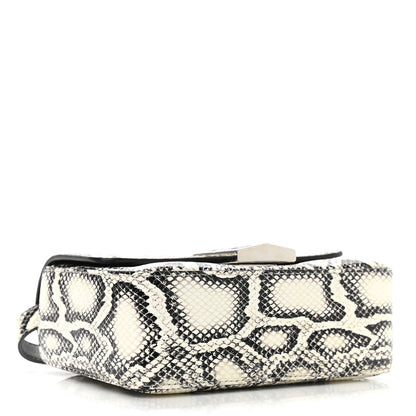Givenchy Calfskin Snake Embossed Small 4G Crossbody Black White 4 of 10