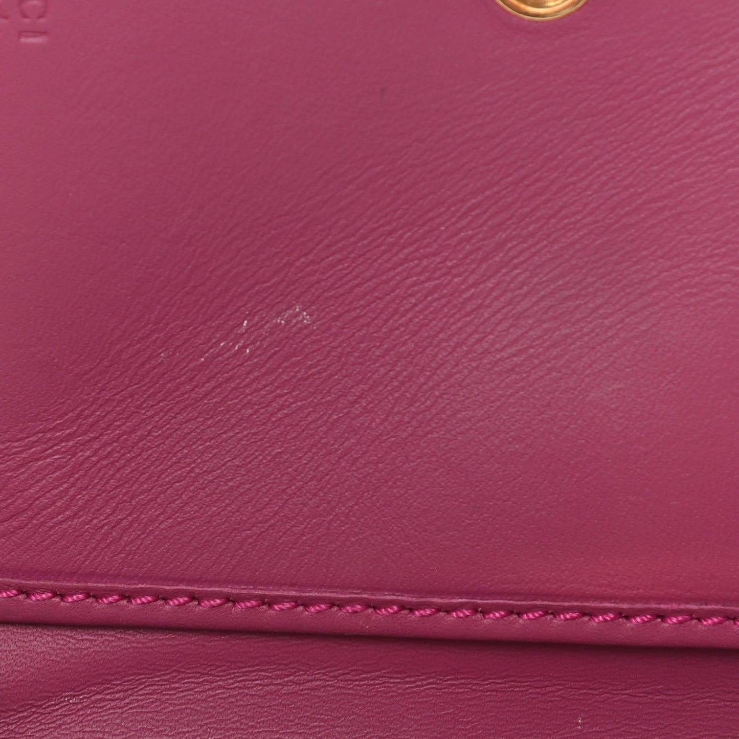 GG Supreme Monogram Calfskin Padlock Wallet Beige Hibiscus Red New Rosette