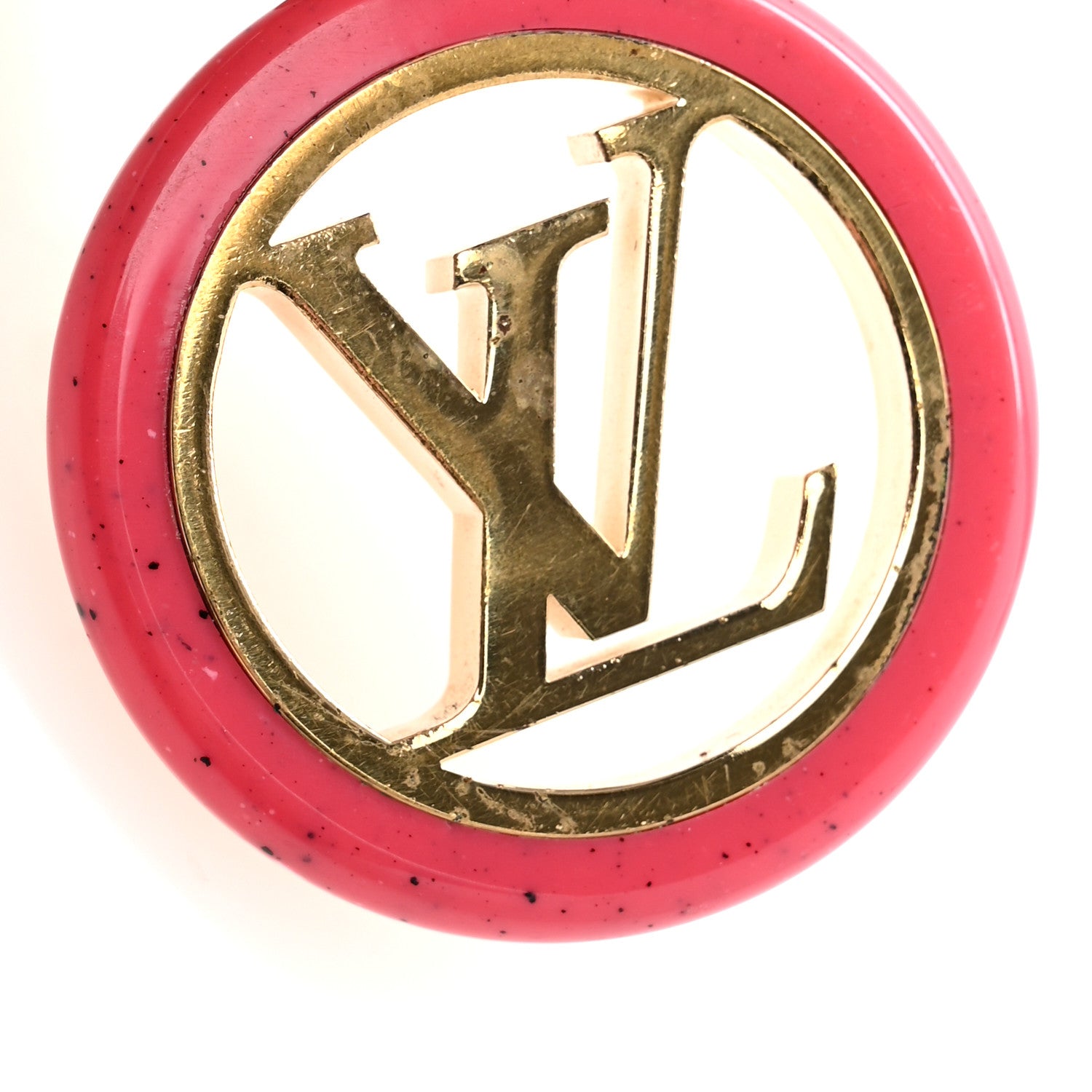LOUIS VUITTON ロゴチャーム ピンクゴ−ルド Louis Vuitton Colorline Bag Charm Key Holder 1728780 – FASHIONPHILE