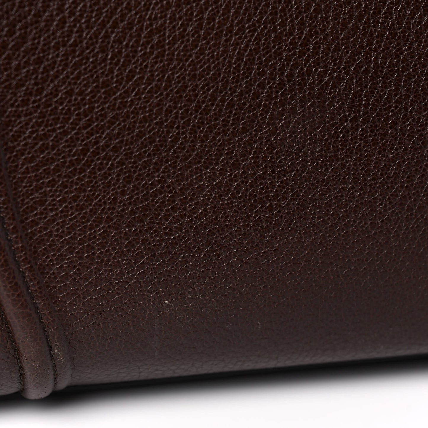 Drummed Calfskin Medium Phantom Luggage Brown