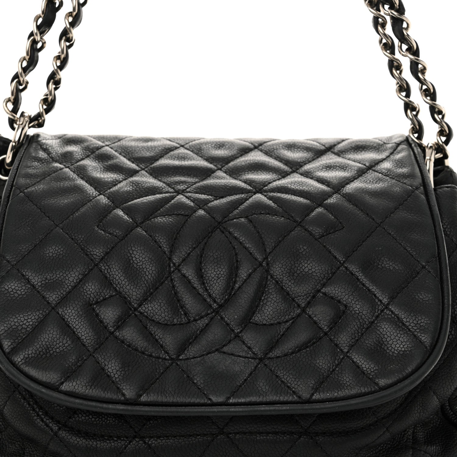 Chanel Caviar Quilted Timeless Accordion Flap Black 8 of 17