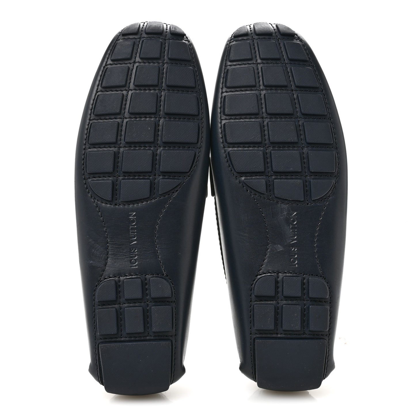 Calfskin Mens Monte Carlo Car Shoe Moccasin Loafers 9 Navy
