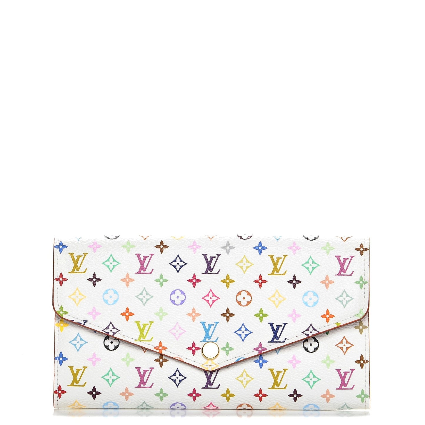 Monogram Multicolor Sarah Wallet NM White Eglantine