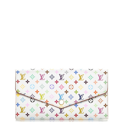 Louis Vuitton Monogram Multicolor Sarah Wallet NM White Eglantine 1 of 8
