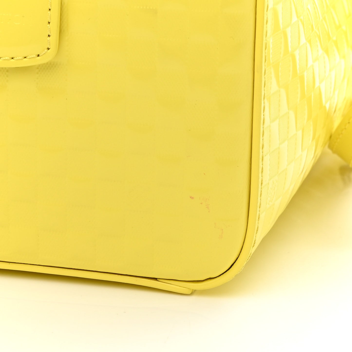 Damier Facette Speedy Cube PM Yellow