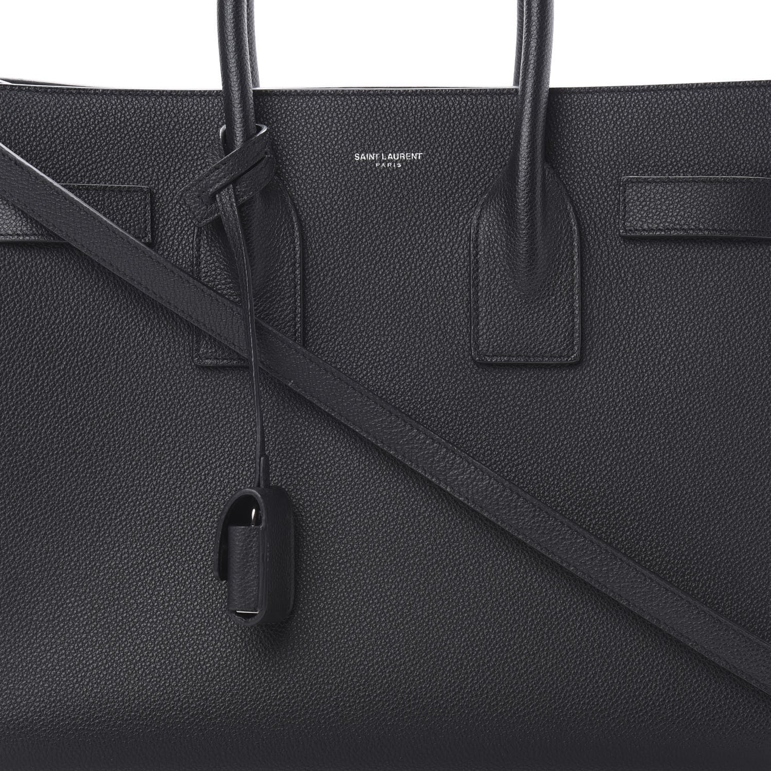 Saint Laurent Grained Calfskin Small Sac De Jour Black 9 of 11