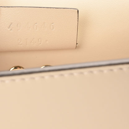 Gucci Calfskin Super Mini Sylvie Chain Shoulder Bag White 7 of 11