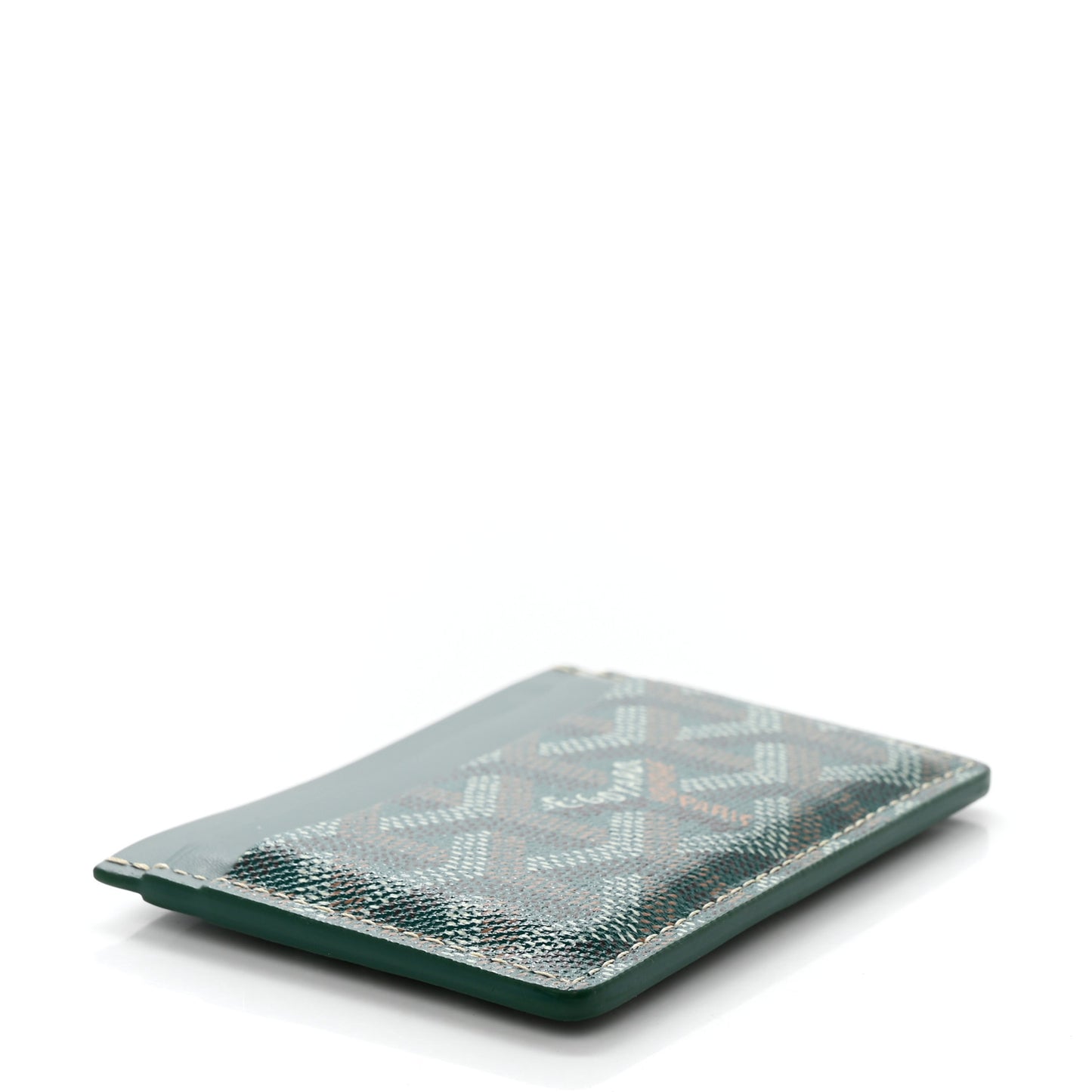 Goyardine Saint Sulpice Card Holder Green