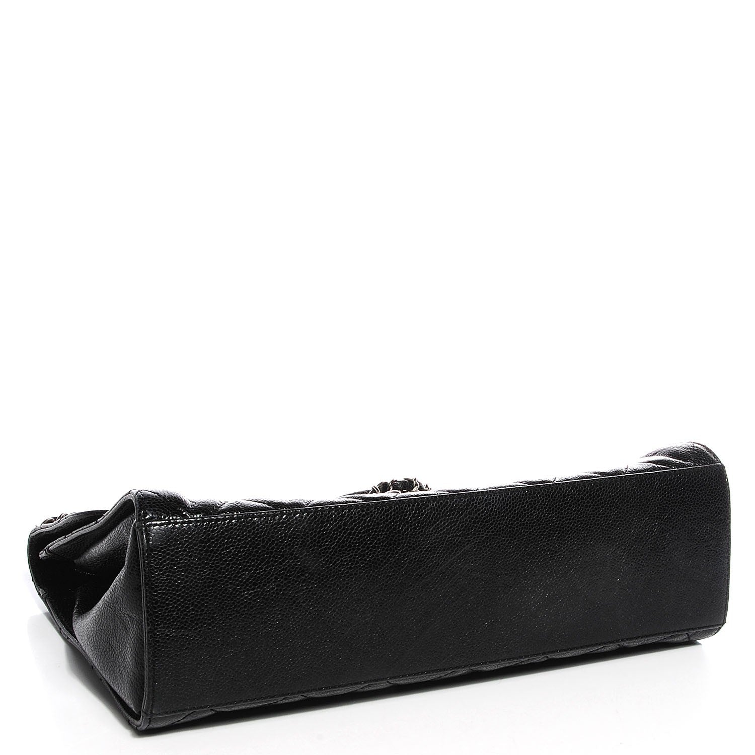 Chanel Crumpled Grained Calfskin CC Crave Jumbo Flap Black 4 of 9