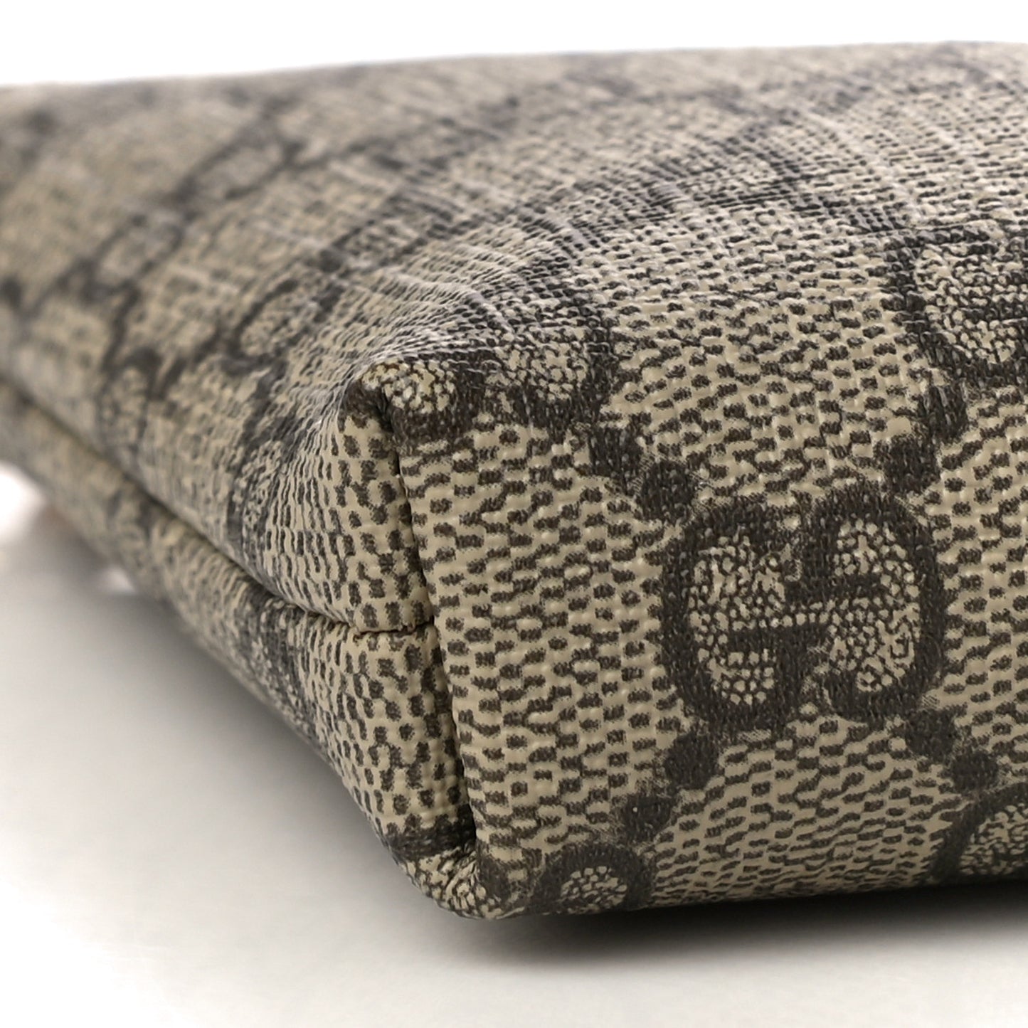 GG Supreme Monogram Mystic Cat Embroidered Chain Wrist Wallet Red