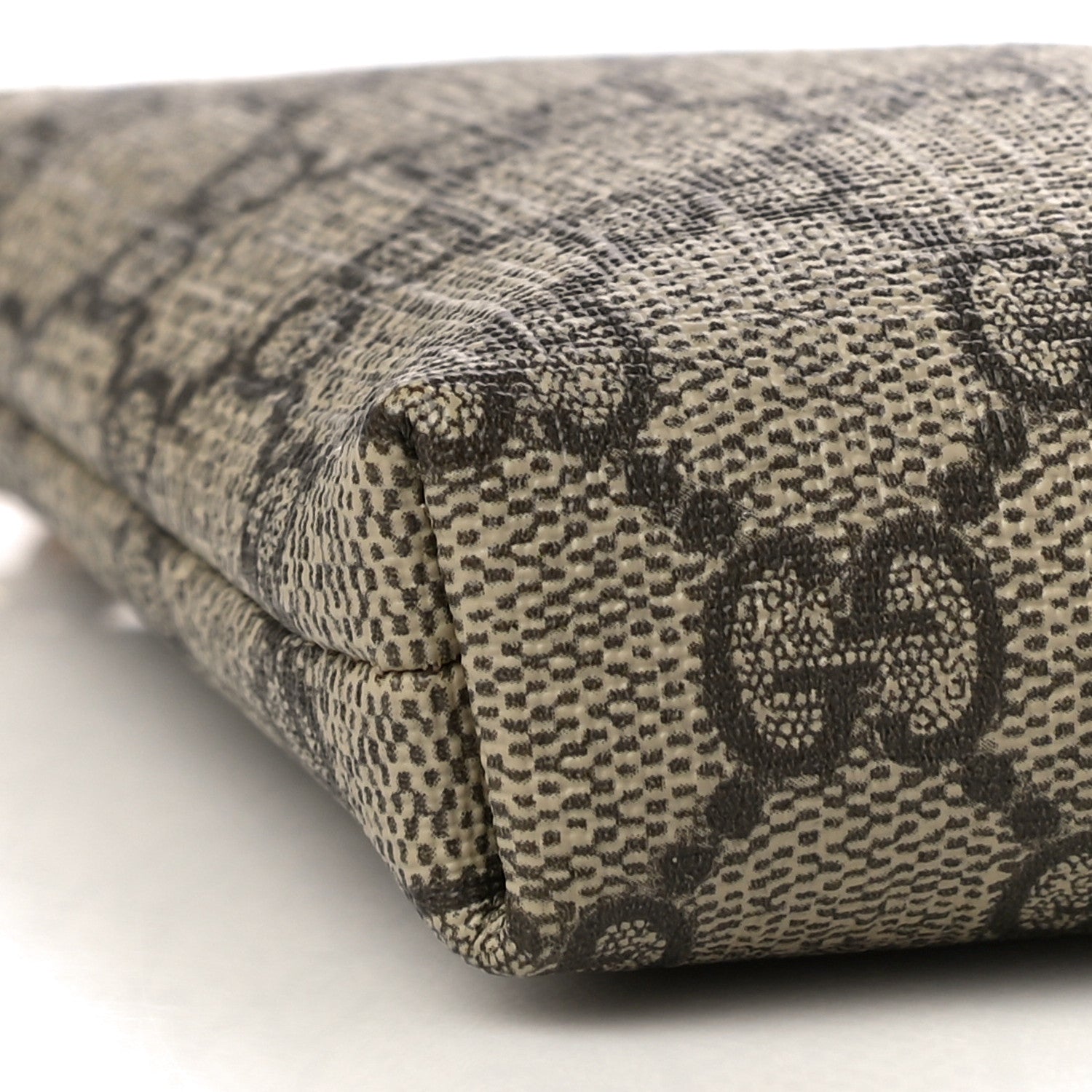 Gucci GG Supreme Monogram Mystic Cat Embroidered Chain Wrist Wallet Red 8 of 9
