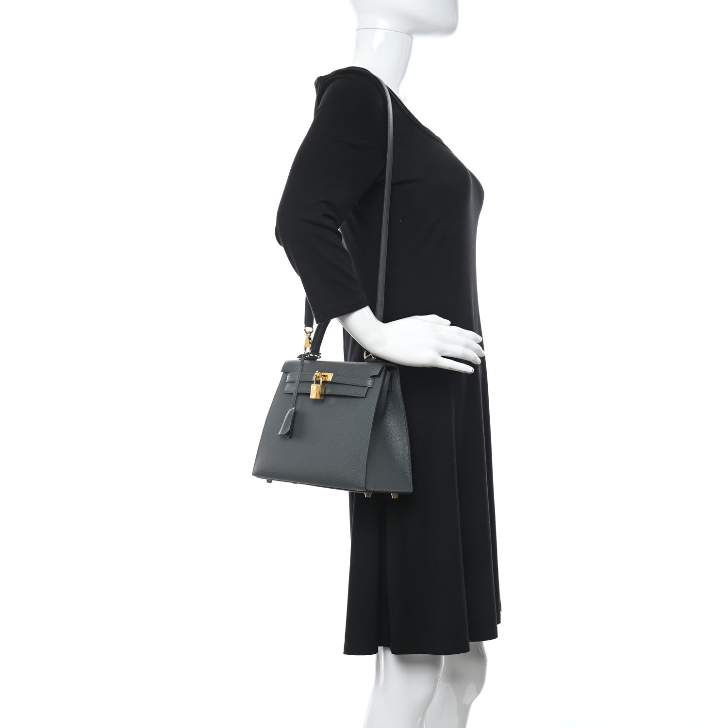 Hermes Epsom Kelly Sellier 25 Bleu Orage 2 of 11