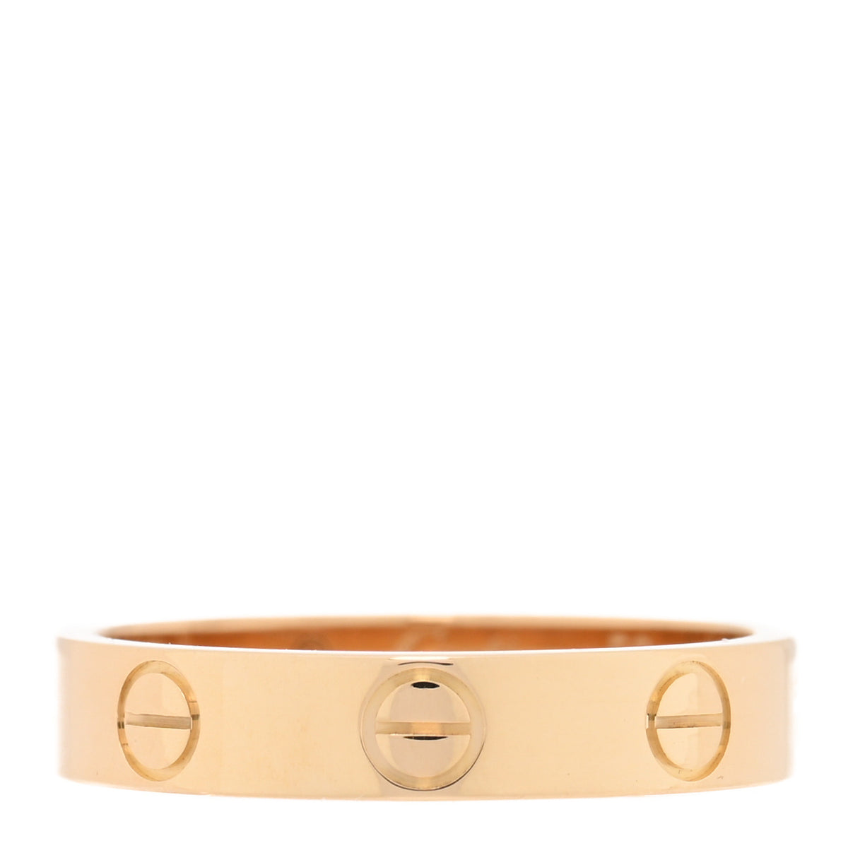 18K Yellow Gold 3.5mm LOVE Wedding Band Ring 50 5.25