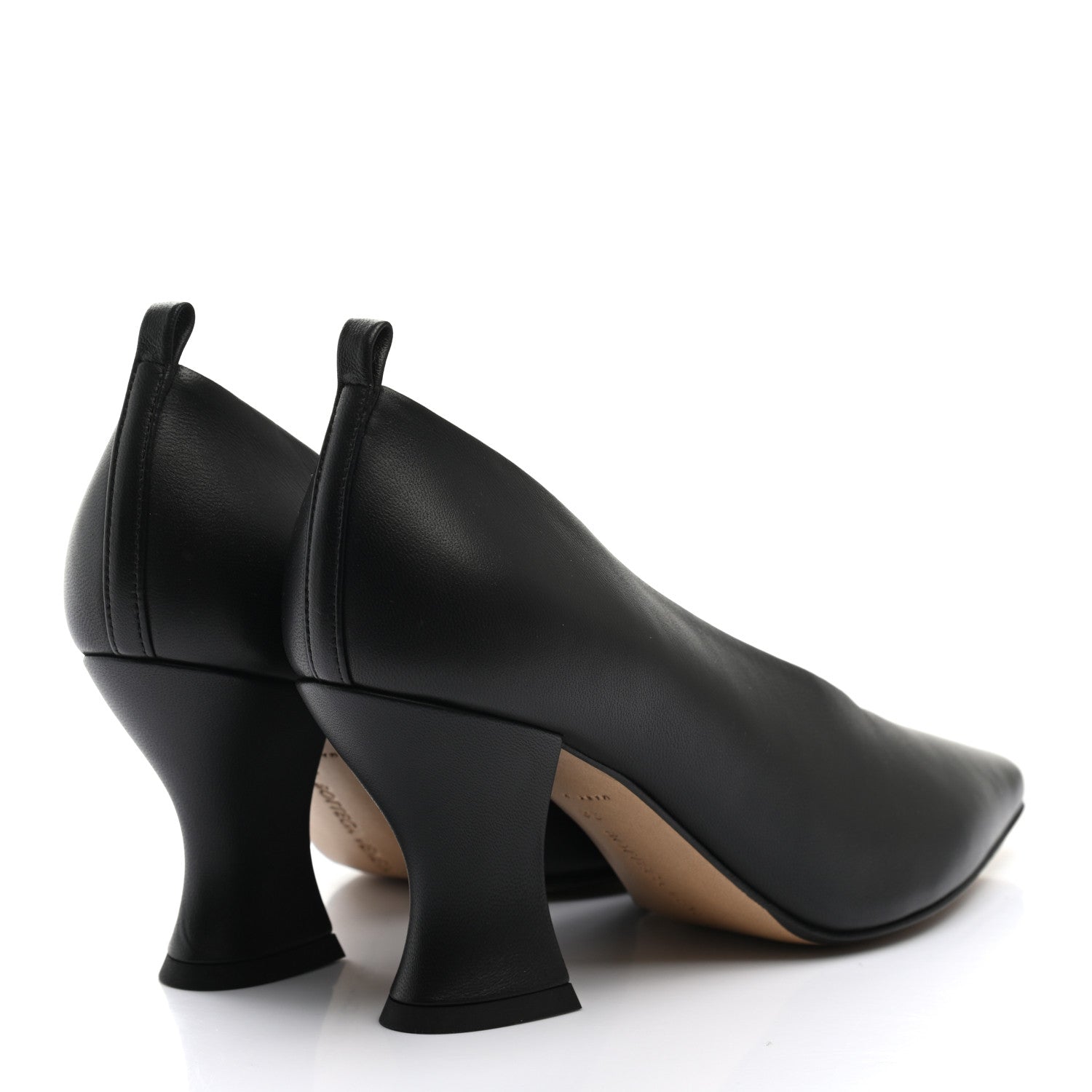 Bottega Veneta Nappa Almond Pumps 38 Black 4 of 9