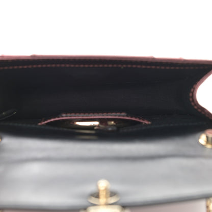 Bulgari Metallic Calfskin Small Serpenti Forever Snake Strap Crossbody Bag Dark Red 4 of 12