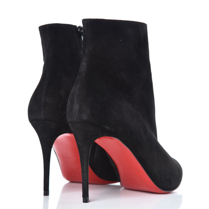 Christian Louboutin Veau Velours Eloise Booty 85 Ankle Boots 39 Black 4 of 10