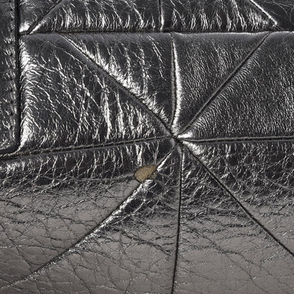 Marc Jacobs Metallic Calfskin Patchwork Stam Silver 14 of 16