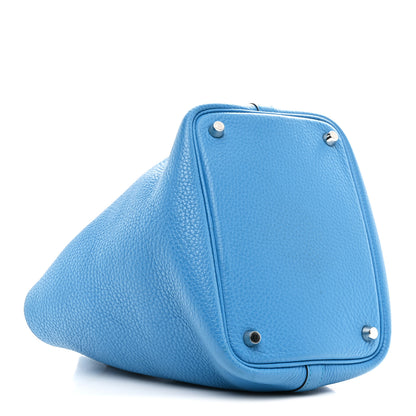 Hermes Taurillon Clemence Picotin Lock 18 PM Bleu Zanzibar 4 of 10