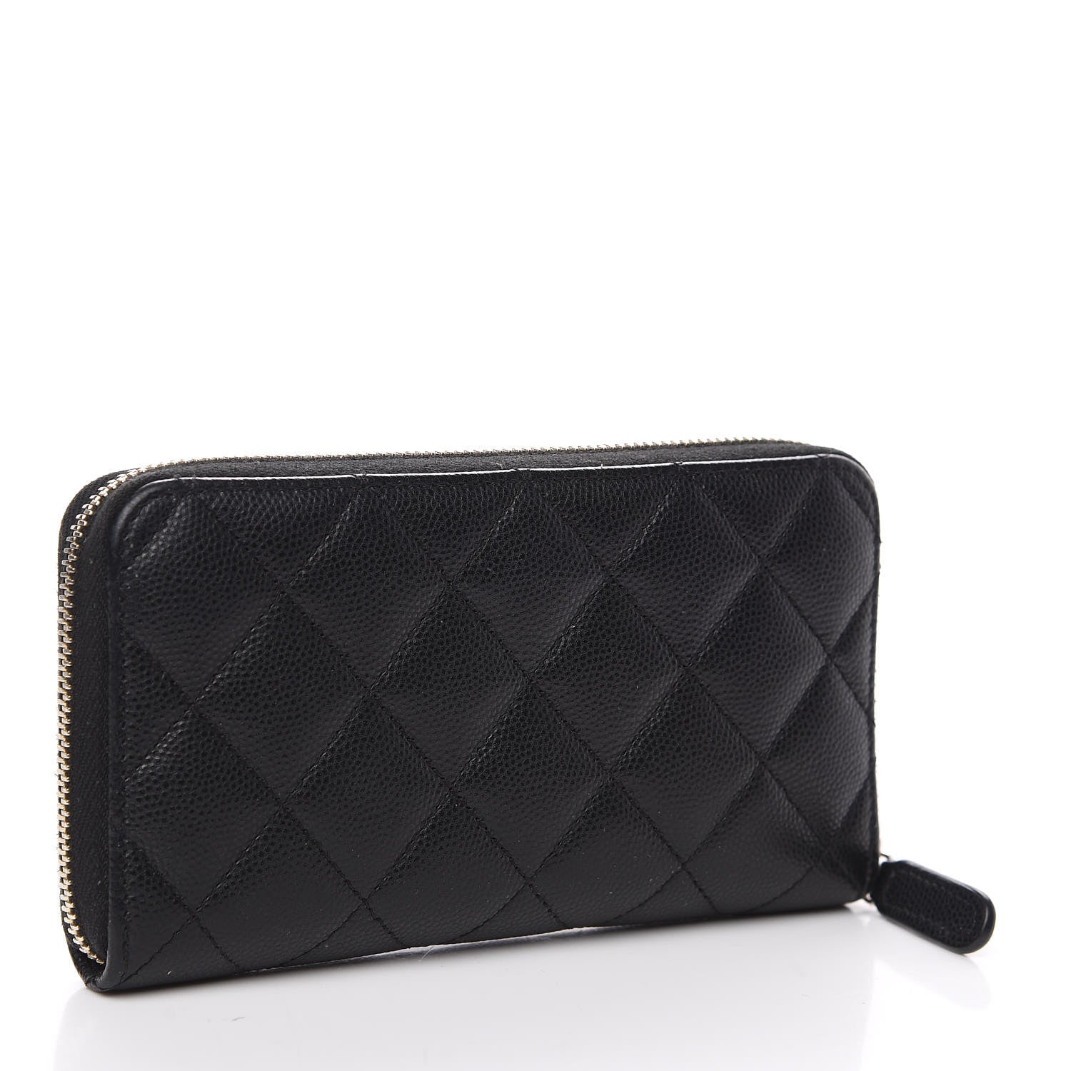 Chanel Caviar Quilted Medium Zip Around Wallet Black 2 of 10
