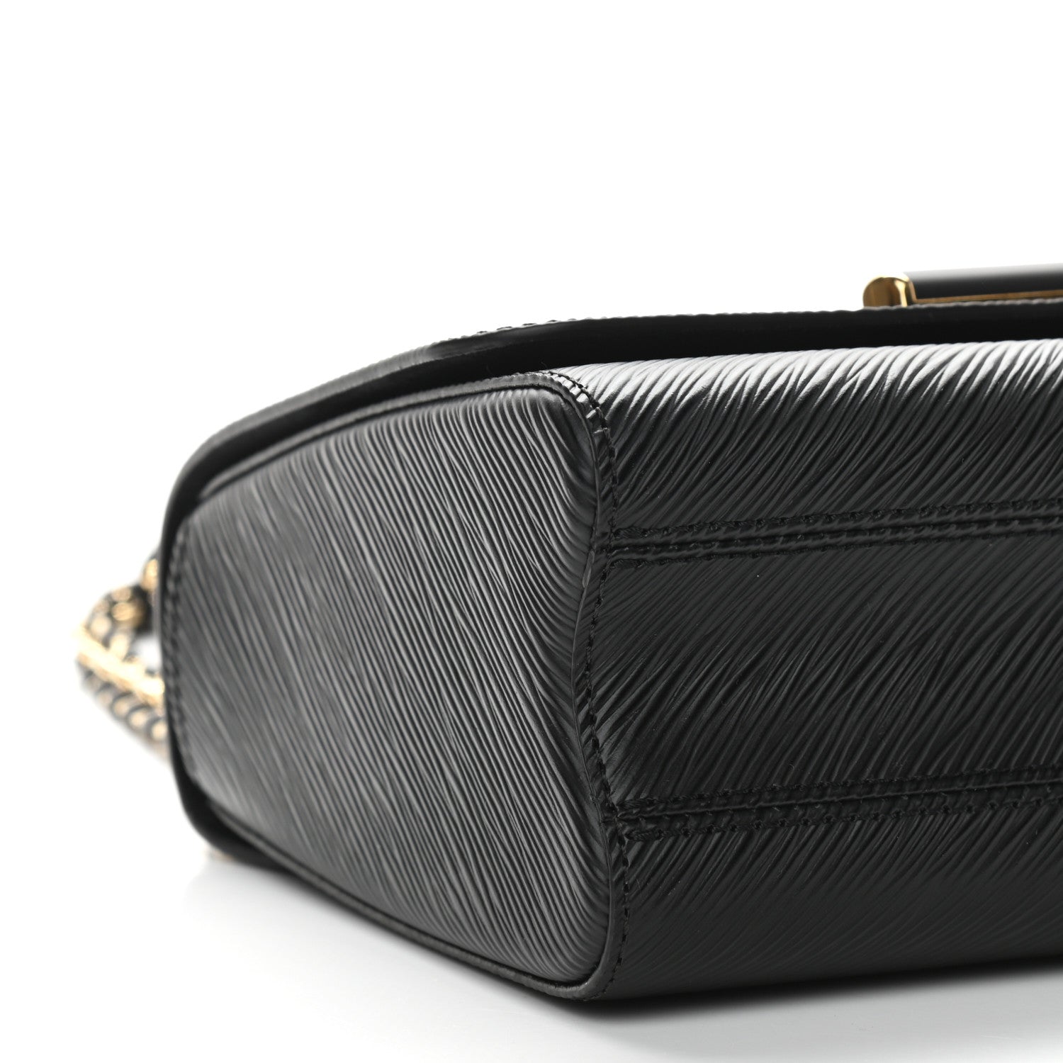 Louis Vuitton Epi Twist Shoulder Bag MM Matte Black Gold 9 of 11