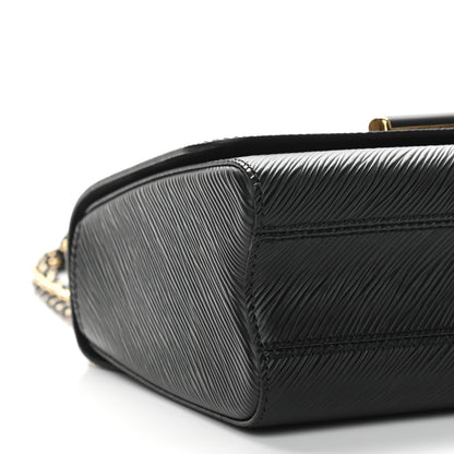 Louis Vuitton Epi Twist Shoulder Bag MM Matte Black Gold 9 of 11