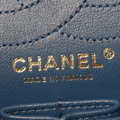 Chanel Sheepskin Chevron Quilted 2.55 Reissue 226 Flap Dark Pink 9 of 10