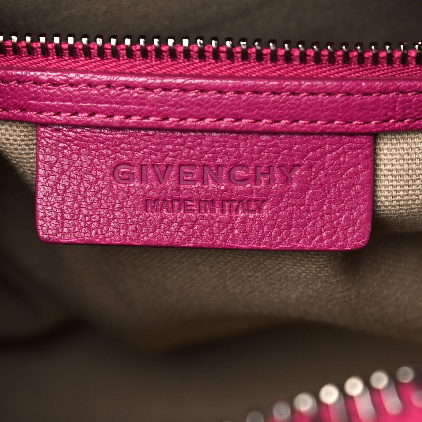 Sugar Goatskin Mini Antigona Magenta