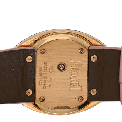 Piaget 18K Yellow Gold Alligator Diamond Bezel 31mm Limelight Magic Hour Quartz Watch 4 of 5