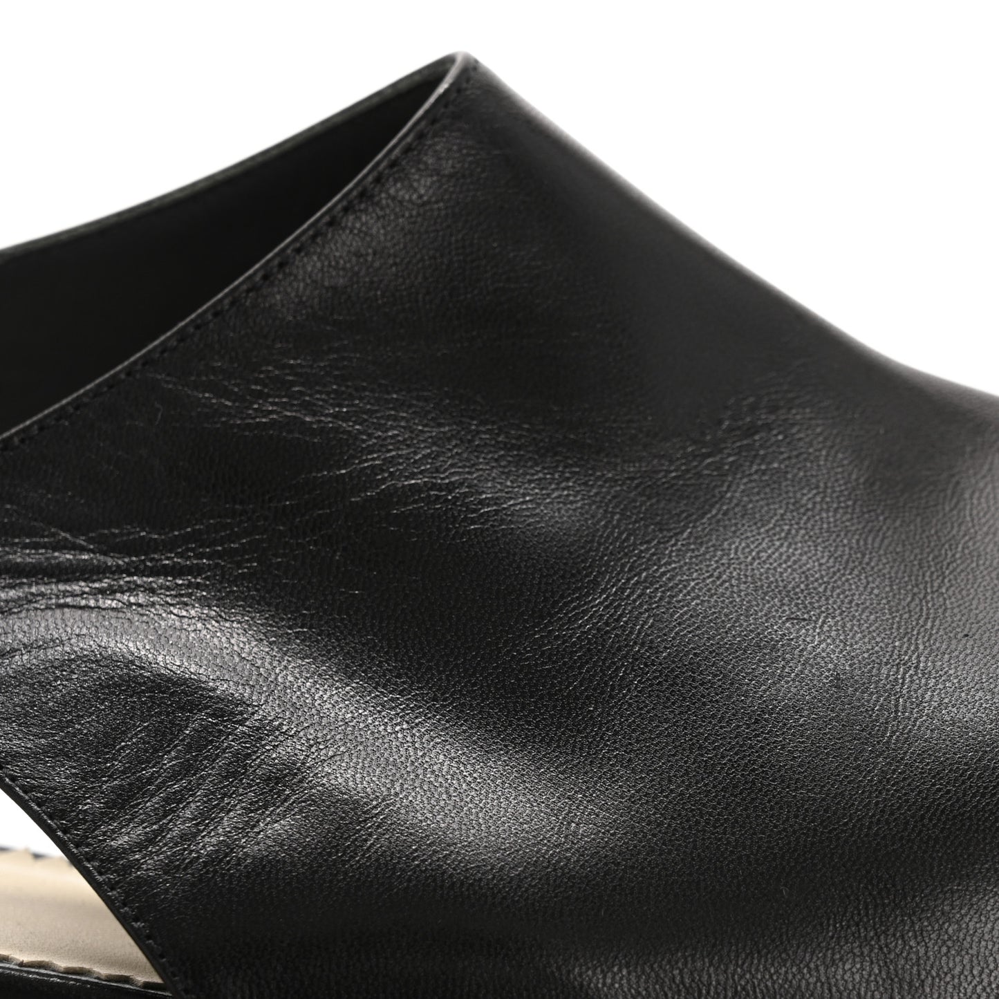 Goatskin Pearl Slingback Pumps 40 Black