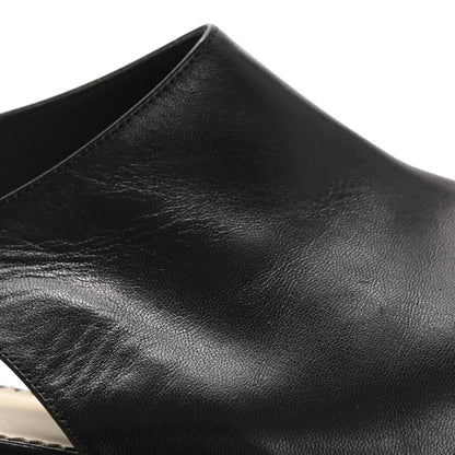 Chanel Goatskin Pearl Slingback Pumps 40 Black 10 of 10