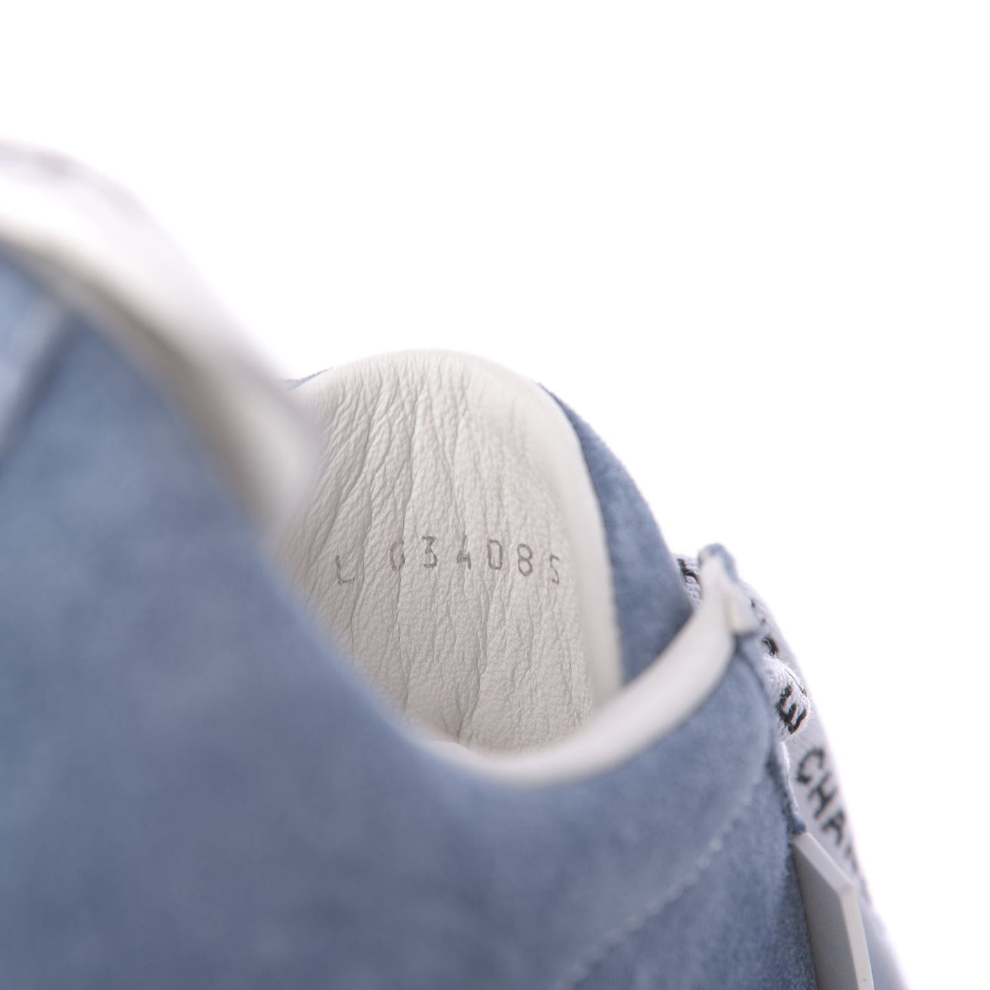 Suede Calfskin Sneakers 37.5 Light Blue