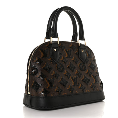 Louis Vuitton Monogram Sequins Eclipse Alma BB Black 2 of 7