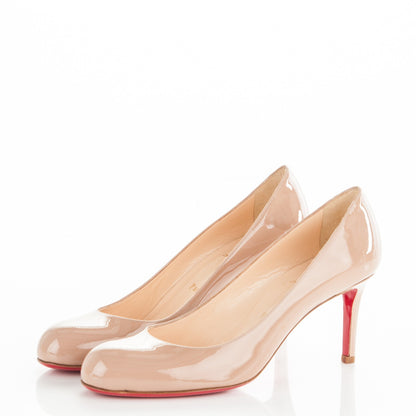 Christian Louboutin Patent Simple 70 Pumps 39.5 Nude 3 of 7