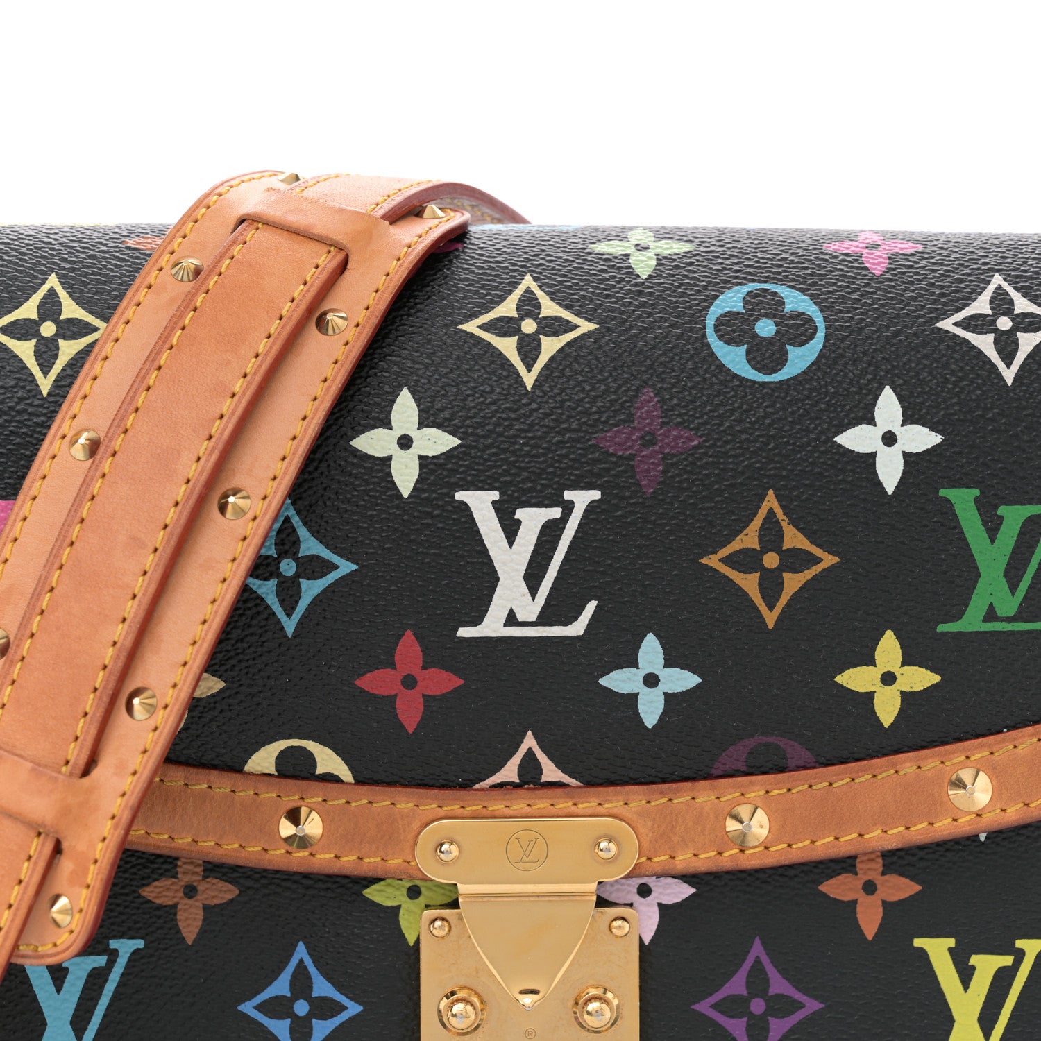 Louis Vuitton Monogram Multicolor Sologne Black 7 of 12