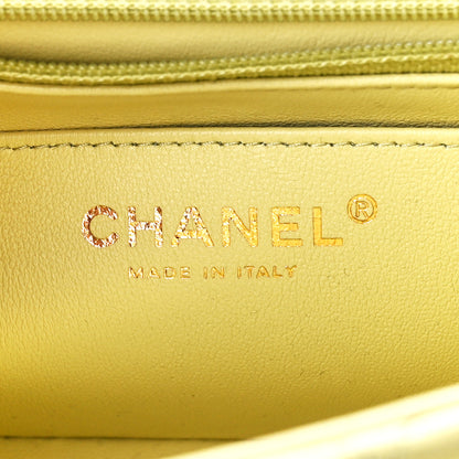 Chanel Lambskin Quilted Mini Rectangular Flap Light Green 6 of 12