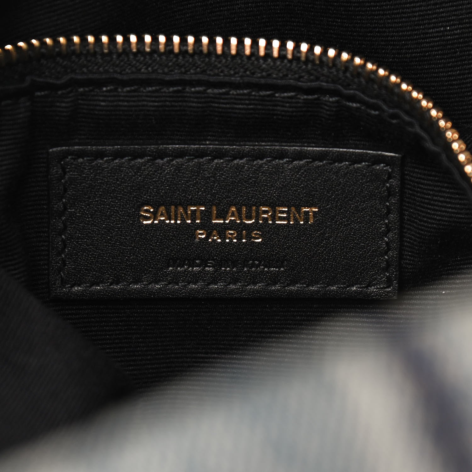 Saint Laurent Denim Quilted Medium Loulou Puffer Monogram Chain Satchel Blue Black 6 of 9