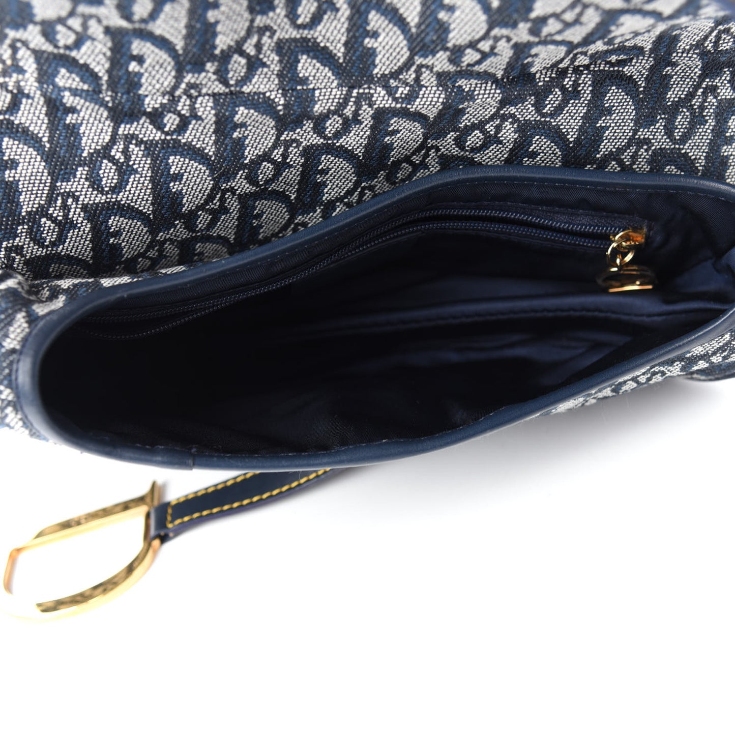 Monogram Saddle Bag Blue